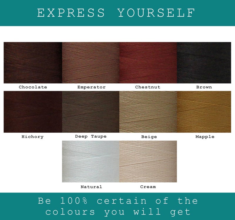 BlesSew Sewing Thread in Brown Color Tones - 10 Spools of Polyester Thread for Sewing Machine for Beginners, Hand Stitching & Quilting - 1000 yds Per Spool - Image 4